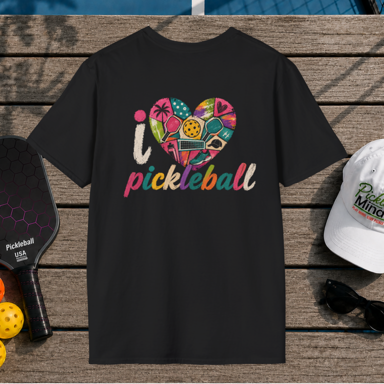 I Love Pickleball (Back Print)