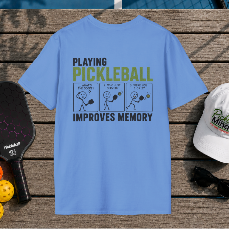Pickleball Improves Memory (Back Print)