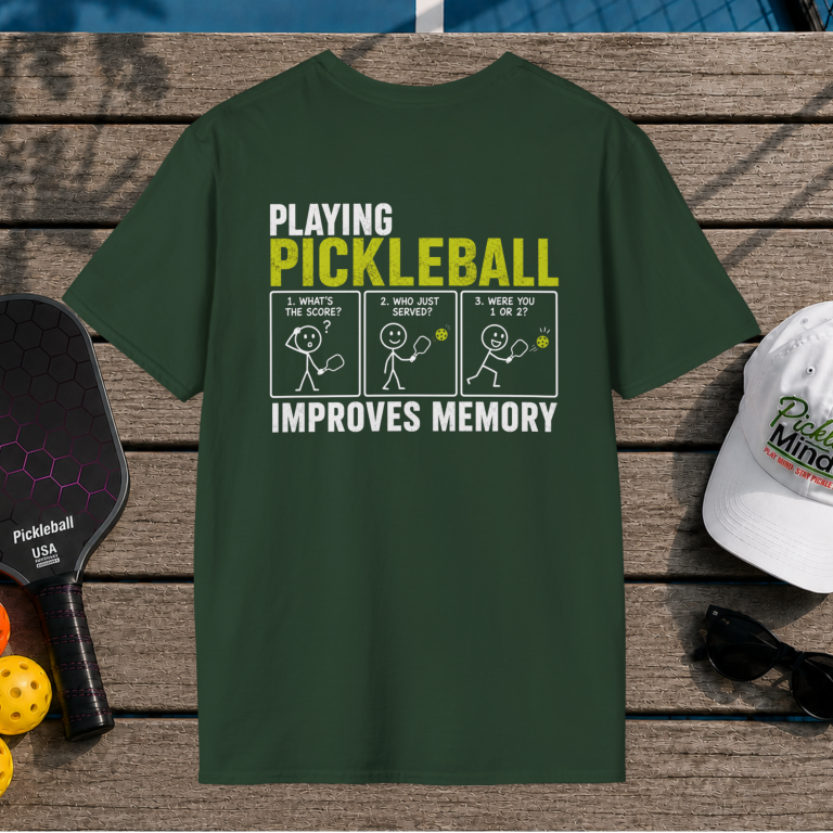 Pickleball Improves Memory (Back Print)
