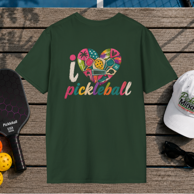 I Love Pickleball (Back Print)
