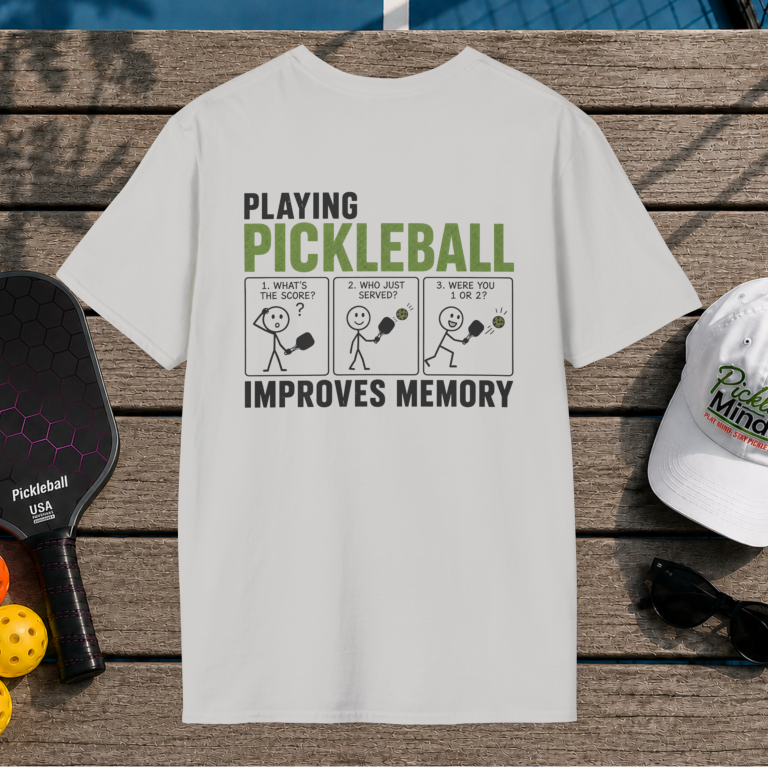 Pickleball Improves Memory (Back Print)
