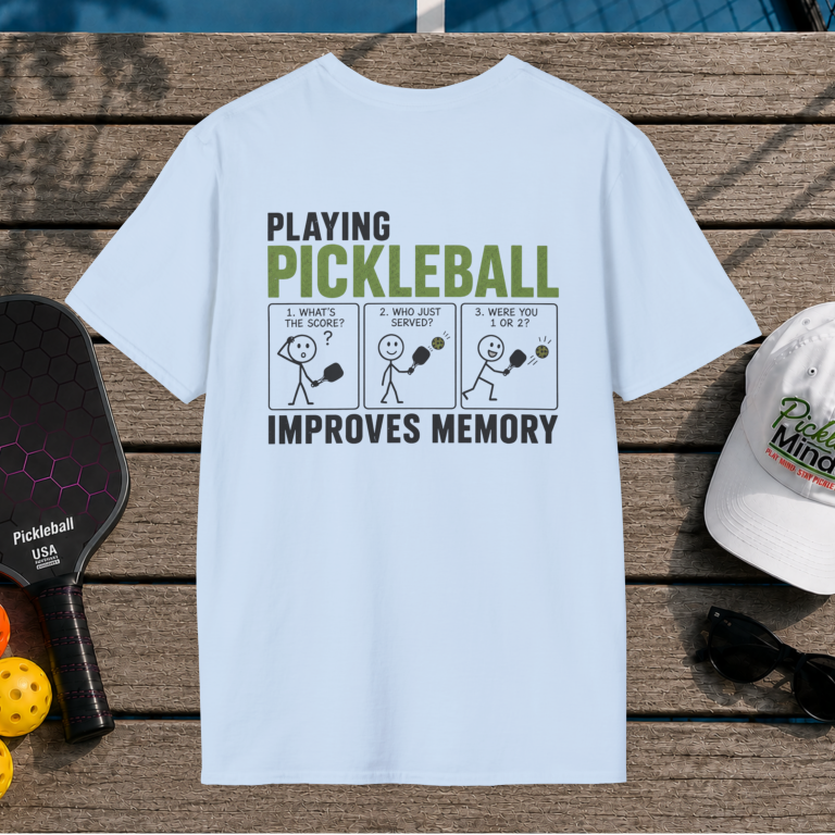 Pickleball Improves Memory (Back Print)