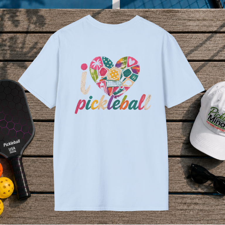 I Love Pickleball (Back Print)