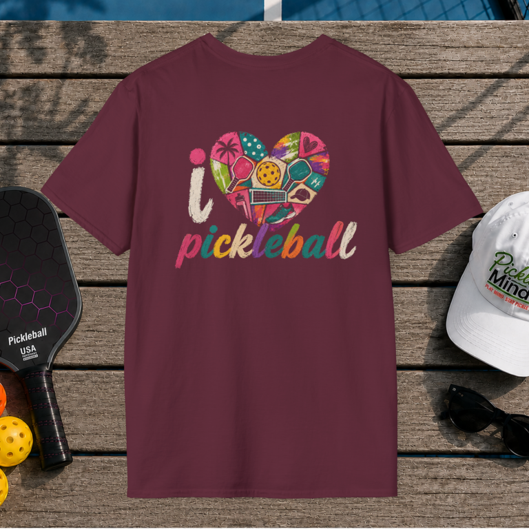 I Love Pickleball (Back Print)