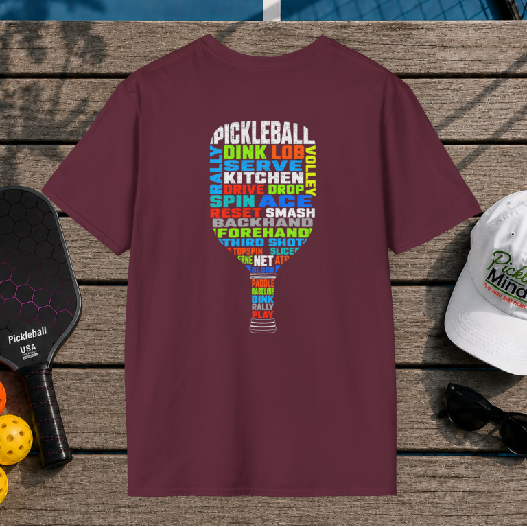 Pickleball Paddle (Back Print)