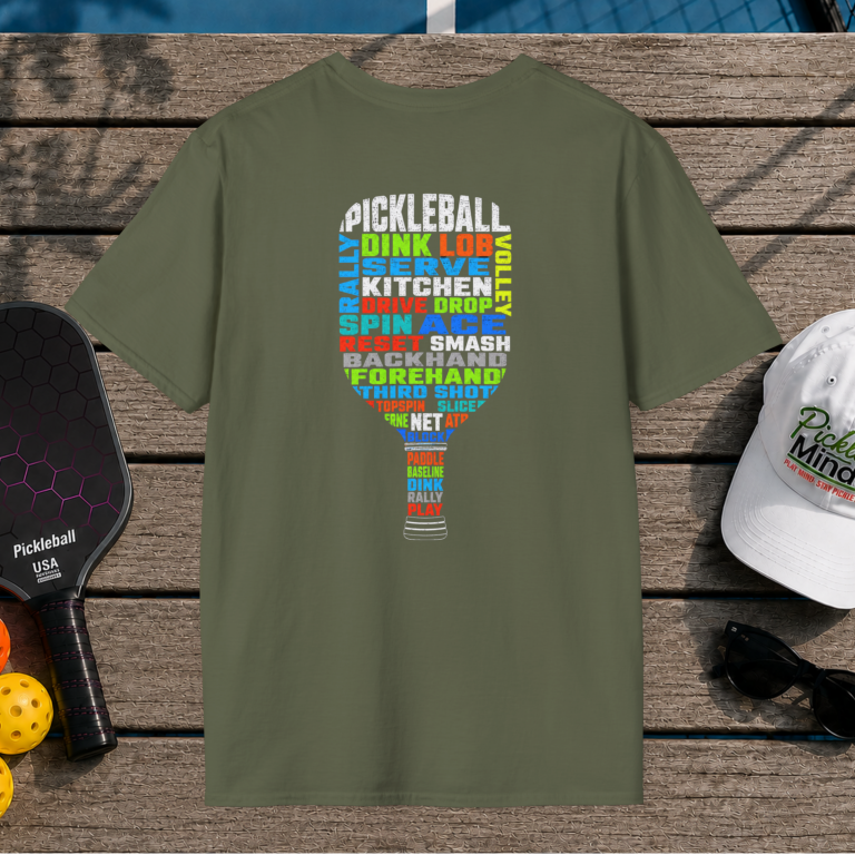 Pickleball Paddle (Back Print)