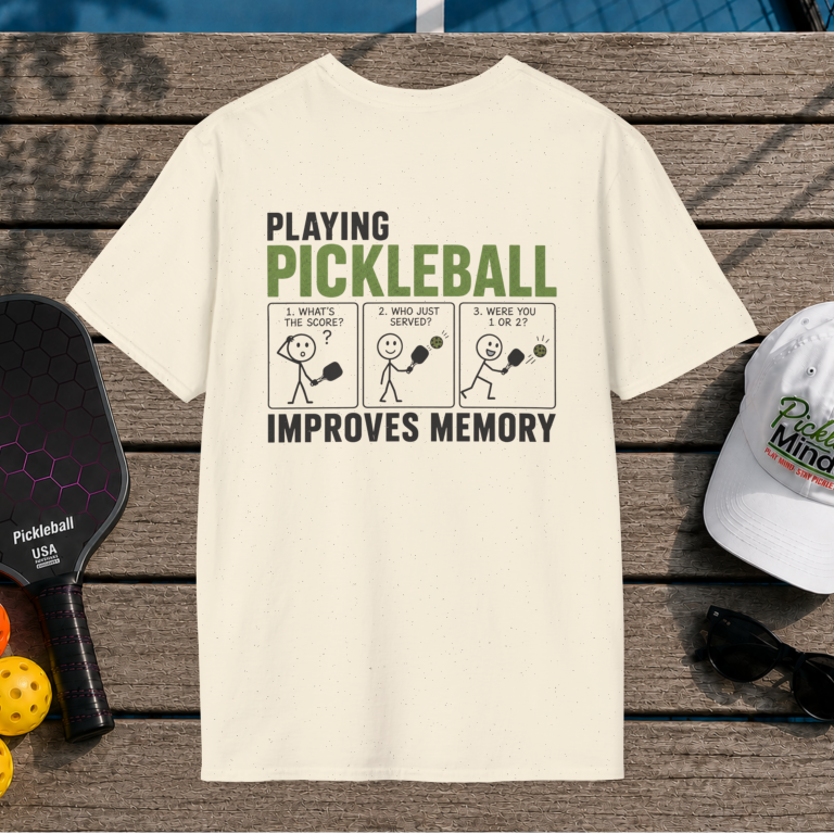 Pickleball Improves Memory (Back Print)