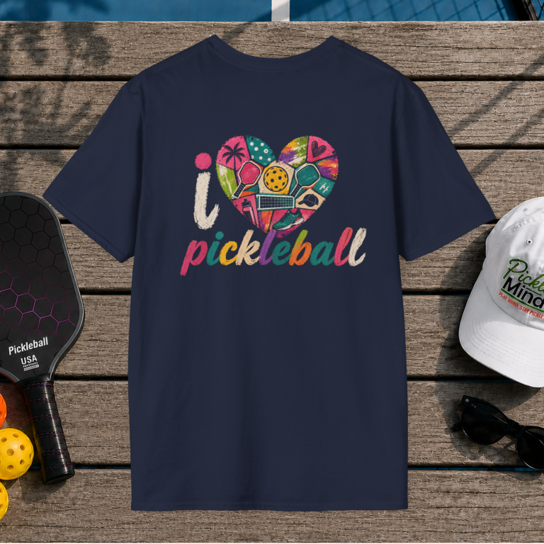 I Love Pickleball (Back Print)