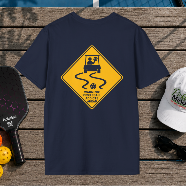 Warning: Pickleball Addicts Ahead (Back Print)