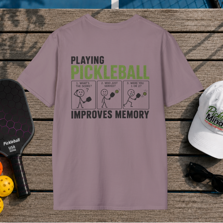 Pickleball Improves Memory (Back Print)