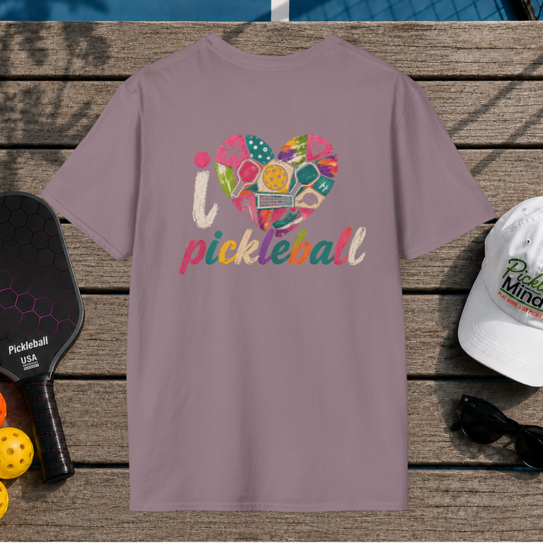 I Love Pickleball (Back Print)