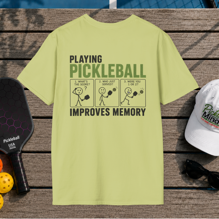 Pickleball Improves Memory (Back Print)