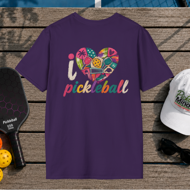 I Love Pickleball (Back Print)