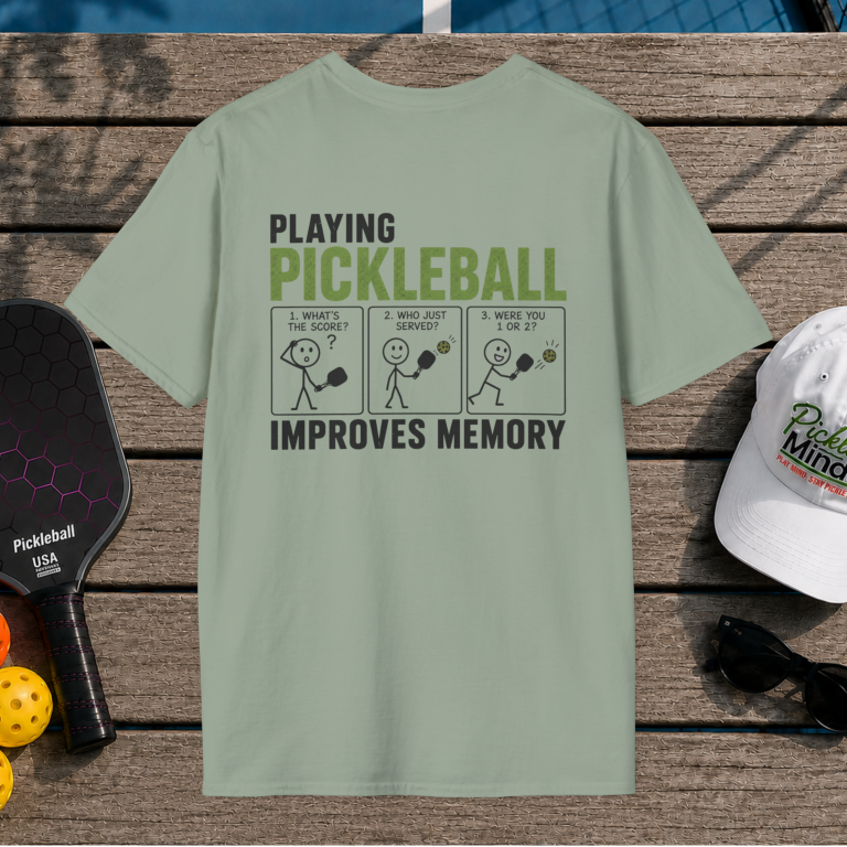 Pickleball Improves Memory (Back Print)