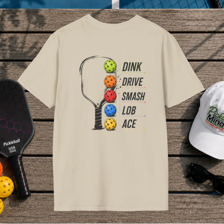 Dink Drive Smash Lob Ace (Back Print)