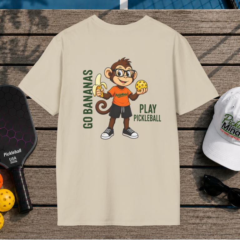 Go Bananas. Play Pickleball. (Back Print)