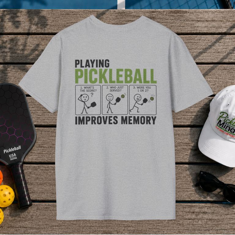 Pickleball Improves Memory (Back Print)