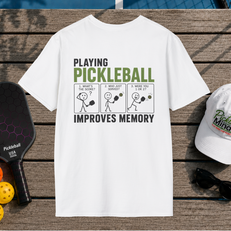 Pickleball Improves Memory (Back Print)