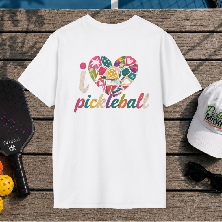 I Love Pickleball (Back Print)